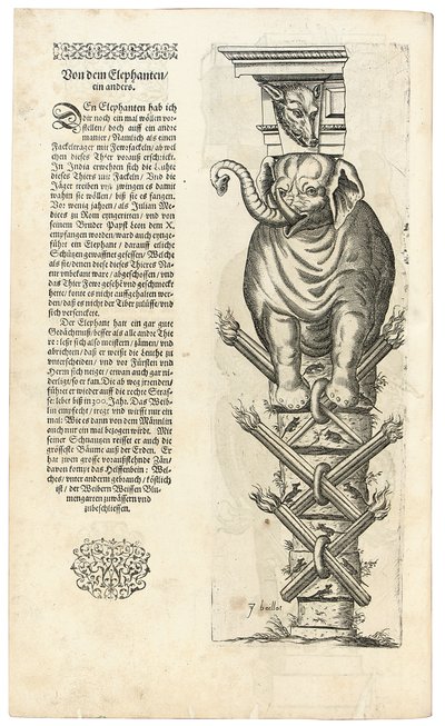 Fil figürlü sütun, 1604 by Joseph Boillot