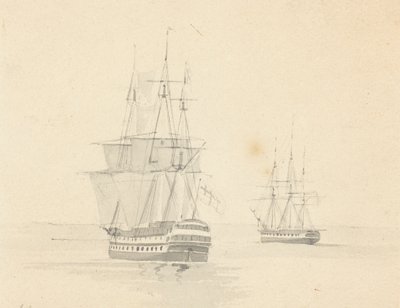 Fırkateyn ve Korvet, Kıç İleri by Joseph Cartwright