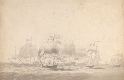Ağır Denizlerde Savaş İçin Oluşan Birkaç Gemi by Joseph Cartwright