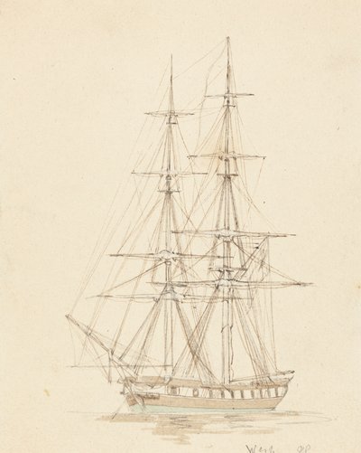 Tek Hermafrodit Brig, Öne Yay by Joseph Cartwright