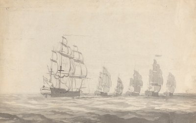Ağır Denizlerde Taarruz Eden Altı Zırhlı by Joseph Cartwright