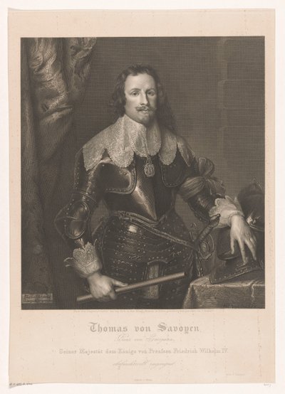 Portret van Francesco Tommaso van Savoye, prins van Carignano by Joseph Caspar