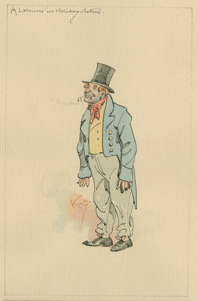 Tatil Giysilerinde Bir İşçi, 1920