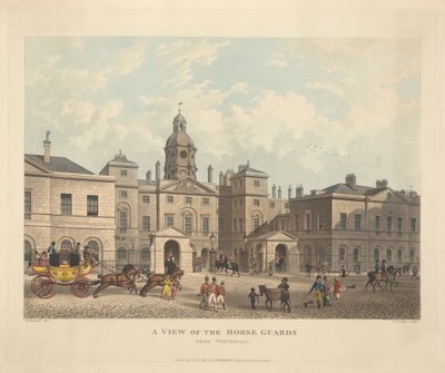 Whitehall'dan Atlı Muhafızlara Bir Bakış by Joseph Constantine Stadler