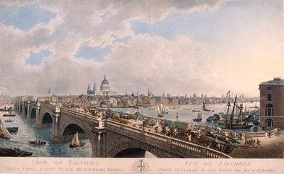 Güneyden Londra Şehri, 1802 by Joseph Constantine Stadler