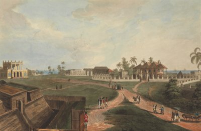 Hükümet Konağı ve Meclis Binası, Fort Marlborough, Benkulen, Sumatra, 1799 by Joseph Constantine Stadler