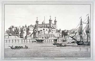 Thames Nehri üzerinde teknelerle Londra Kulesi
