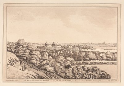 Greenwich ve nehrin yukarısının görünümü by Joseph Constantine Stadler