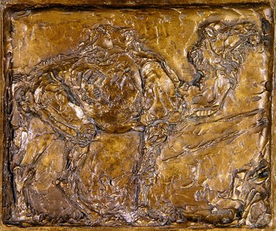 Camel ve Ibex Plaques (bronz) (ayrıca bkz. 351310) by Joseph Crawhall