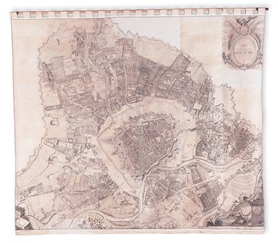 Viyana duvar haritası, 1776 veya 77 by Joseph Daniel Huber