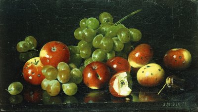 Yengeç ve Üzüm ile Natürmort, by Joseph Decker