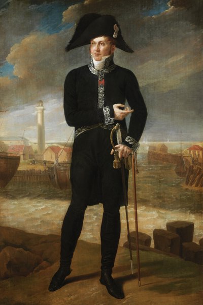 Bernard-Francois'nın Portresi, Marquis de Chauvelin (tuval üzerine yağlıboya) by Joseph Denis Odevaere