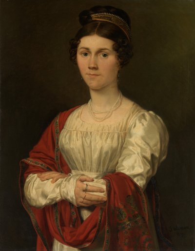 Maria Jozefa Pavot'nun Portresi (tuval üzerine yağlı boya) by Joseph Denis Odevaere