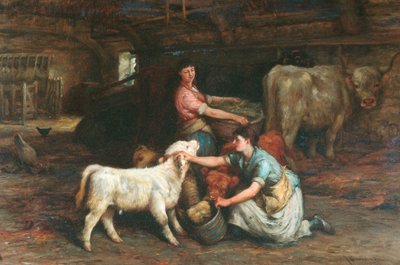 buzağıları beslemek by Joseph Denovan Adam
