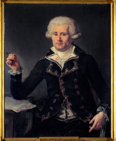 Louis Antoine, Bougainville Kontu (1729-1811) portresi. Joseph Ducreux (1735-1802) tarafından yapılan resim. 1793. Soluk 0.91x0.72. Musee du Chateau, Versay. - Bougainville Kontu Louis Antoine