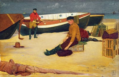 Hatların Temizlenmesi, 1900 (kağıt üzerinde wc) by Joseph Edward Southall
