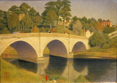 Dinham Köprüsü, Ludlow by Joseph Edward Southall