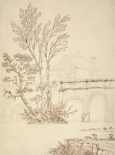 Caversham Köprüsü, Okuma by Joseph Farington