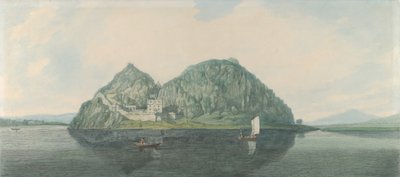 Güneyden Dumbarton Kayası, 1788. by Joseph Farington