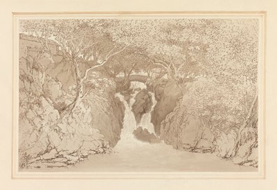 Aşağı şelale Rydal by Joseph Farington