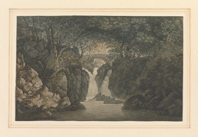 Aşağı şelale Rydal by Joseph Farington