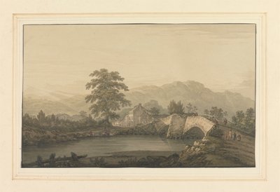Hayır. Keswick & Bridge'e Giriş by Joseph Farington