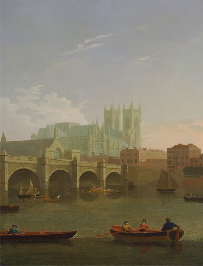 Westminster Manastırı ve Köprüsü by Joseph Farington