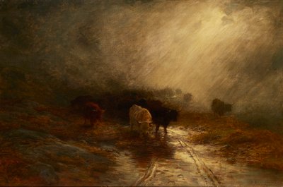 Sisteki Sığır (tuval üzerine yağlı boya) by Joseph Farquharson