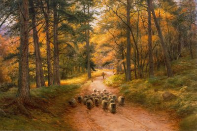 Homewards (tuval üzerine yağlı boya) by Joseph Farquharson