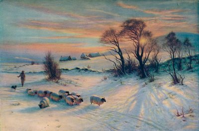 Winters Glow, 19. yüzyıl, 1913 by Joseph Farquharson