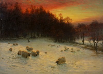 Akşam Parıldadığında Batı, exh.1910 (tuval üzerine yağlı boya) by Joseph Farquharson