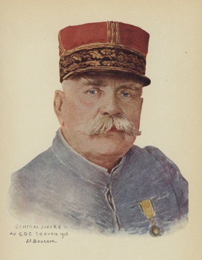 Joseph Joffre, Fransız general (renkli taş) by Joseph Felix Boucher