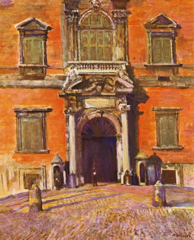Roma: Quirinal, Giriş kapısı (renkli taş baskı) by Joseph Felix Bouchor