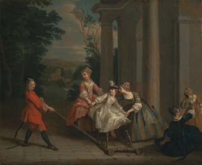Hobi Atı ile Oynayan Çocuklar by Joseph Francis Nollekens