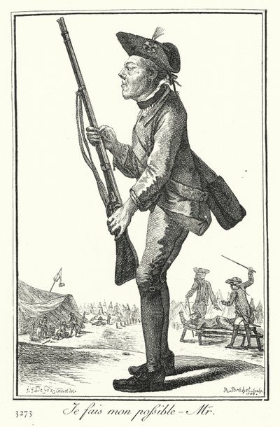 Elimden geleni yapıyorum efendim (gravür) by Joseph Franz von (after) Goez