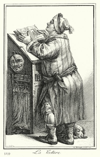 Okuma (gravür) by Joseph Franz von (after) Goez