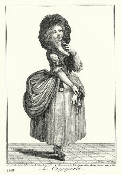 Büyüleyici Kız (gravür) by Joseph Franz von (after) Goez
