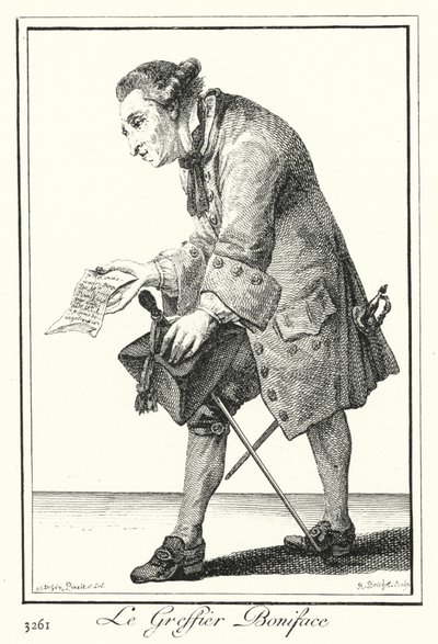 Katip Boniface (gravür) by Joseph Franz von (after) Goez
