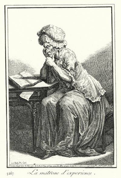 Deneyimli Matron (gravür) by Joseph Franz von (after) Goez