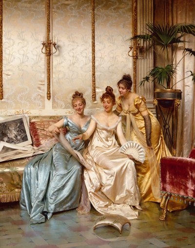 Üç Güzel Uzman (tuval üzerine yağlı boya) by Joseph Frederick Charles Soulacroix