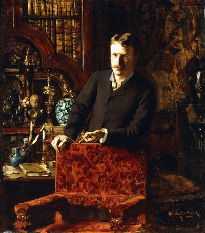 İç Mekanda Bir Bey, 1881 by Joseph-Gabriel Aubrun