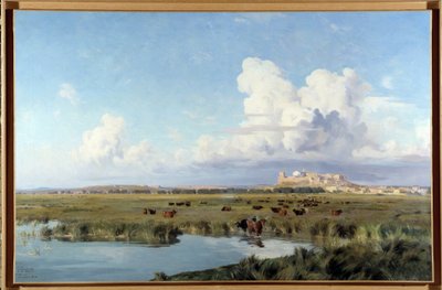 Camargue Manzarası (tuval üzerine yağlı boya) by Joseph Garibaldi