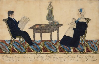 Bay ve Bayan Daniel Otis ve Çocuk, 1834. by Joseph H Davis