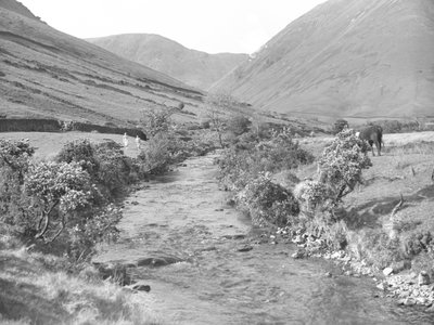 Wastwater manzarası boyunca akan bir dere by Joseph Hardman