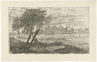 Bir pulluk ile manzara by Joseph Hartogensis