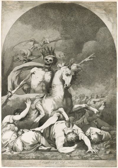 Solgun Bir Atın Üzerinde Ölüm by Joseph Haynes