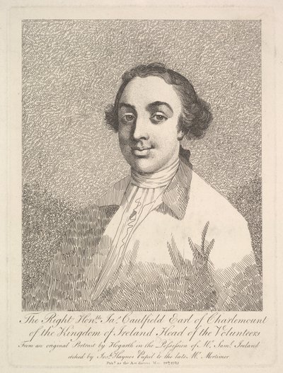 Çok Saygıdeğer James Caulfield, İrlanda Krallığı Charlemont Kontu..., 19 Mart 1782. by Joseph Haynes