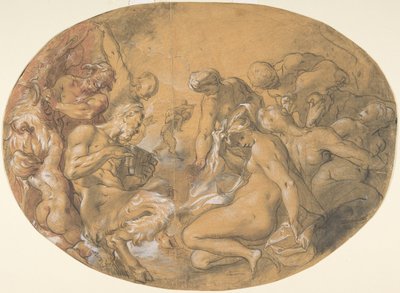 Satirler ve Periler, yaklaşık. 1599. by Joseph Heintz the Elder