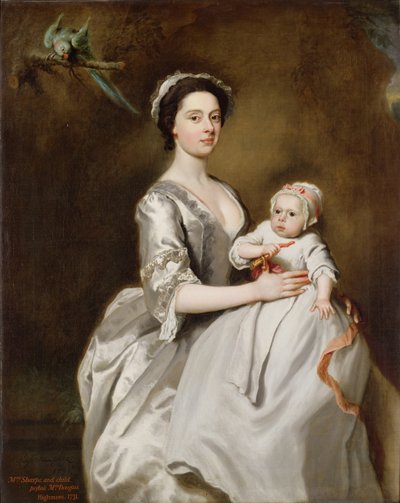 Bayan Sharpe ve Çocuk by Joseph Highmore