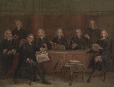 1729 ve 1730 yılları arasında bir Grup Portresi Çalışması. by Joseph Highmore